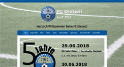 Desktop Screenshot of fcdietwil.ch